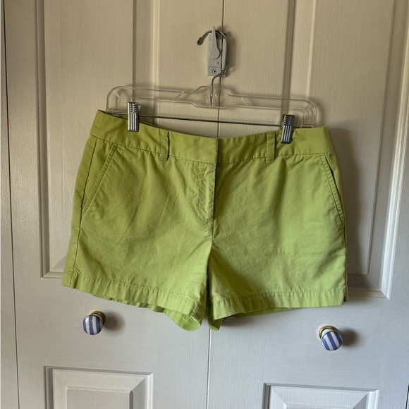 LOFT Pants - Ann Taylor LOFT 3 1/2-Inch Lime Green Cotton Shorts Size 8p worn/washed once